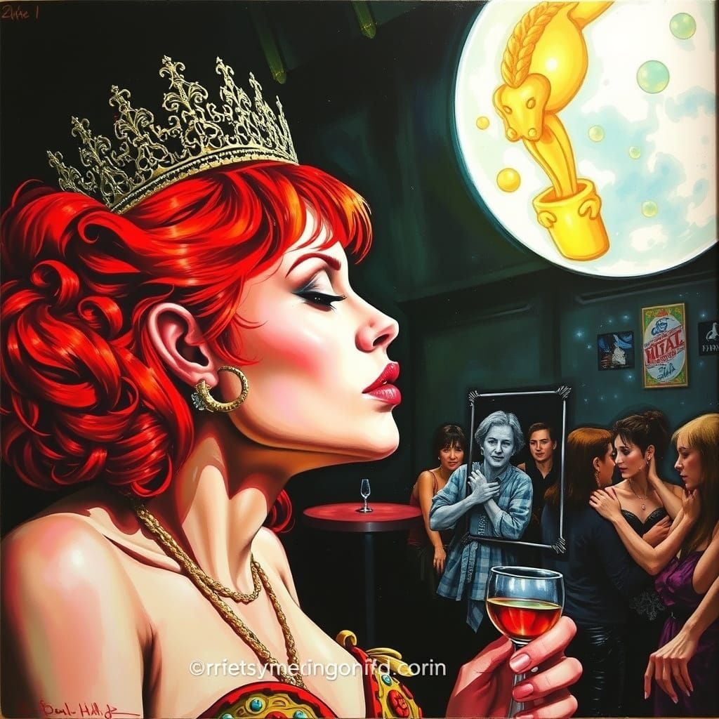 Surreal Party Soul Exchange: Mixed Media Collage