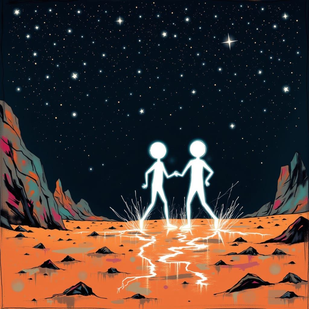 Dancing Aliens Explore Martian Life