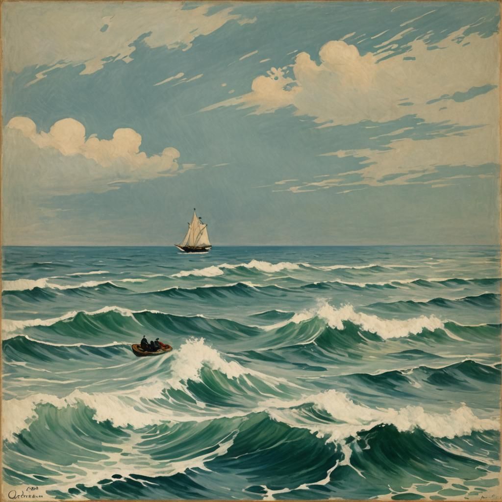 Abstract Sea Inspired by Debussy's La Mer