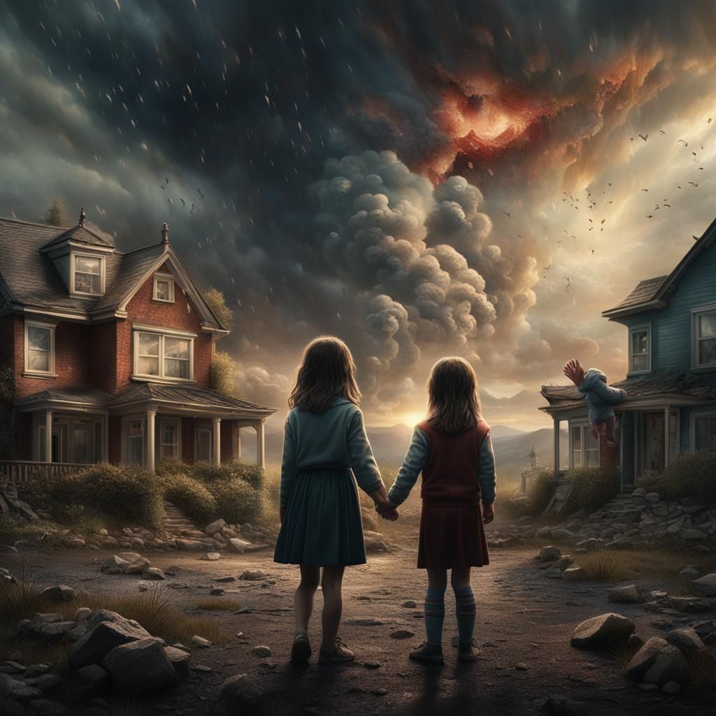 Emotional Portrait: Girl Confronted by Unaccepting Parents