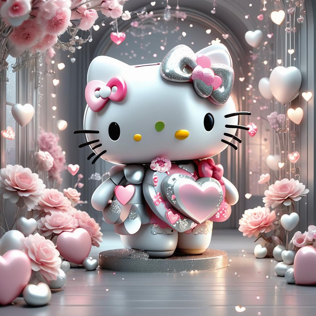 Hello Kitty in Dreamy 3D Digital Art