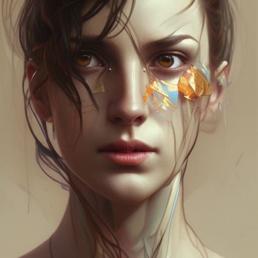 Intense Mage Dancer Portrait in Hyperdetailed Style