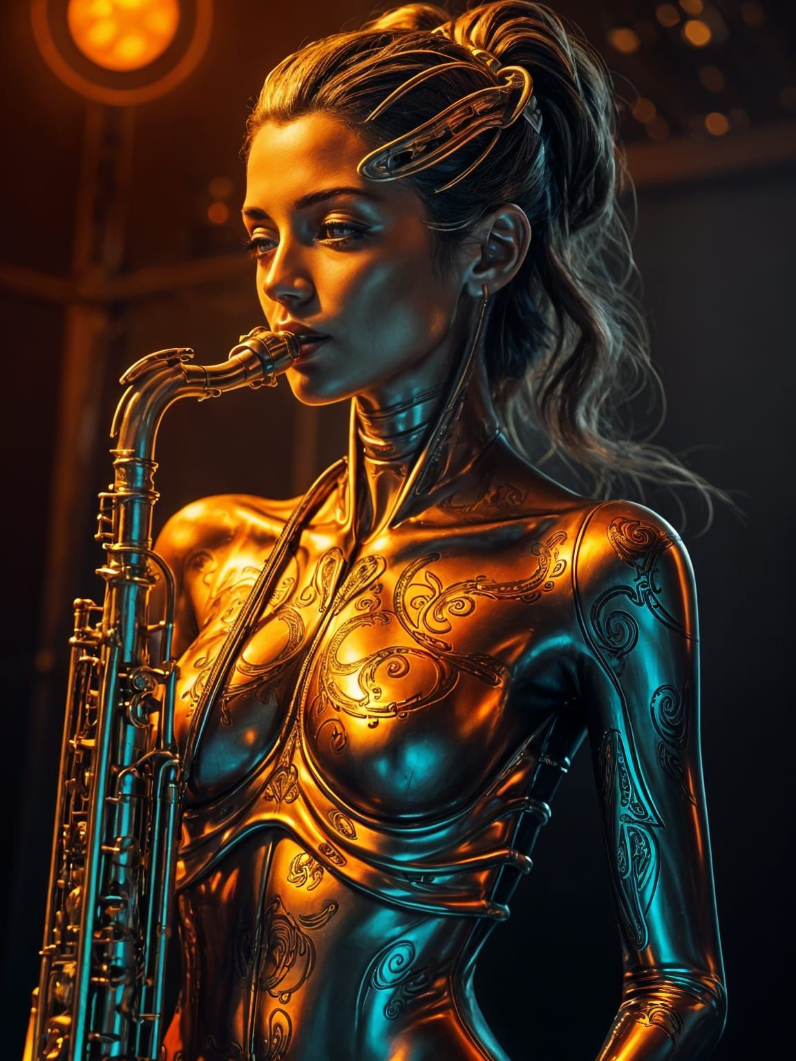 Saxophone Siren: A Hybrid of Human and Instrument