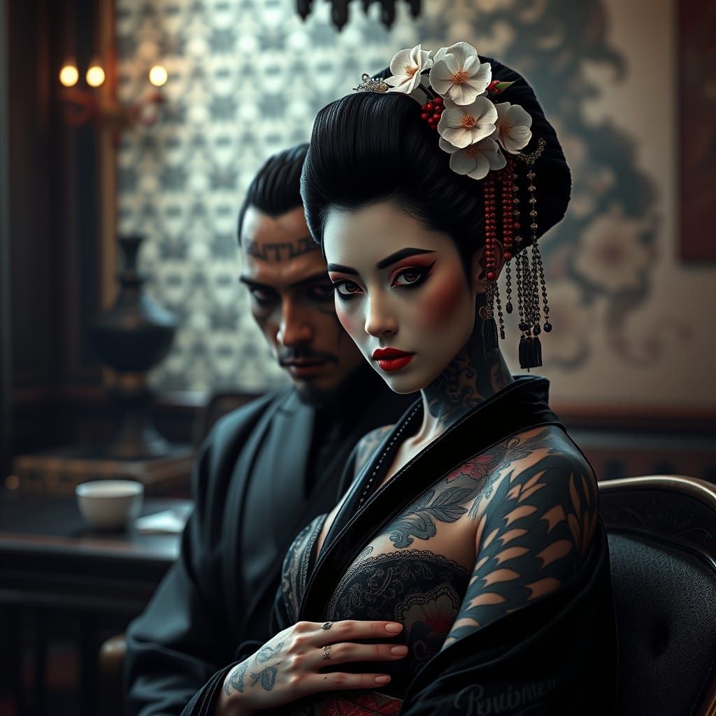 énigmatique geisha