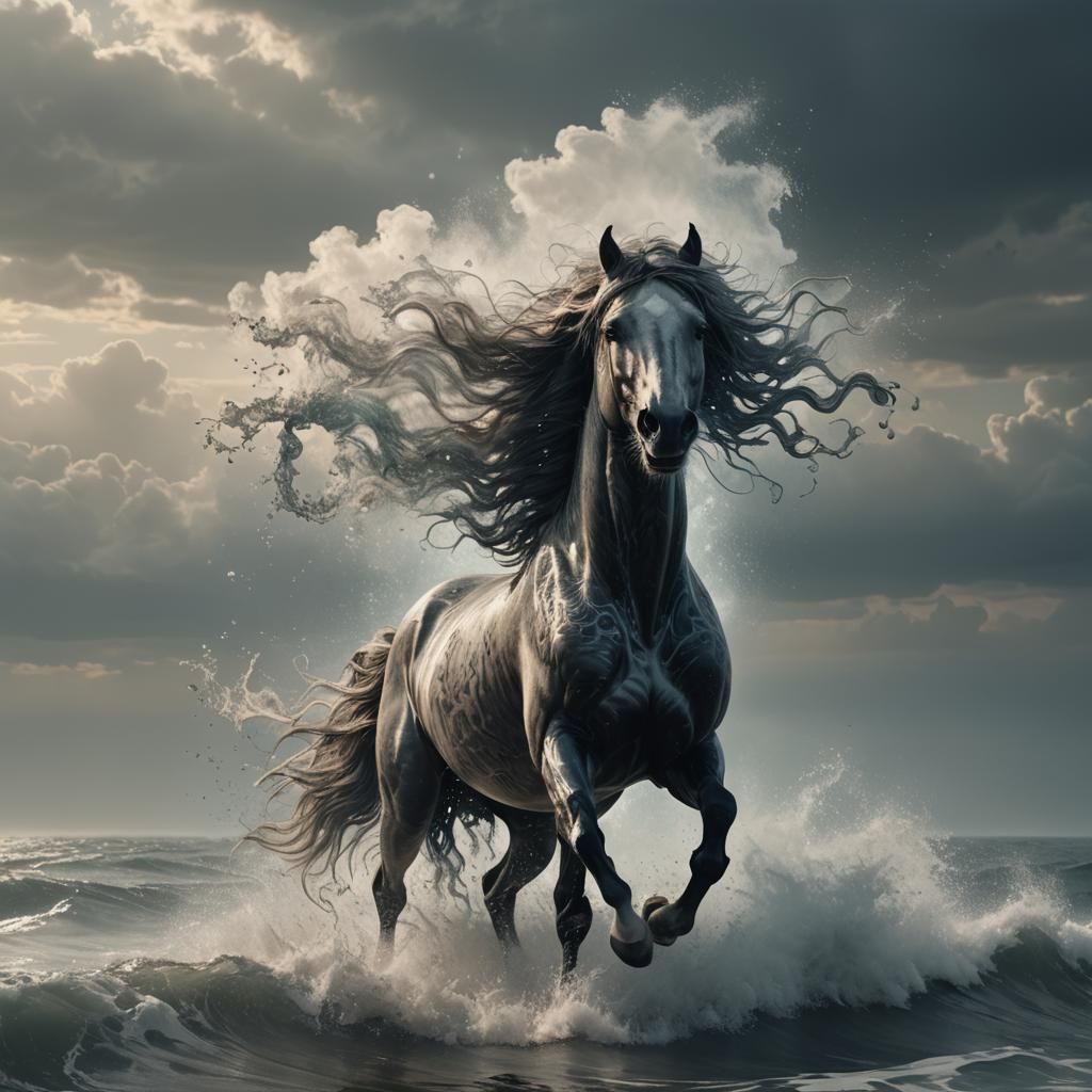 Horse and the sea