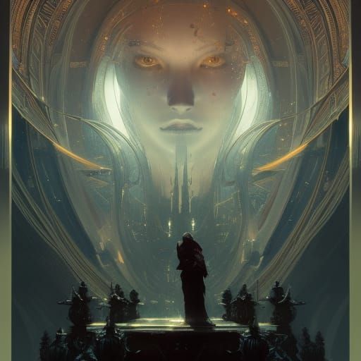Dark Fantasy AI Universe Concept Art