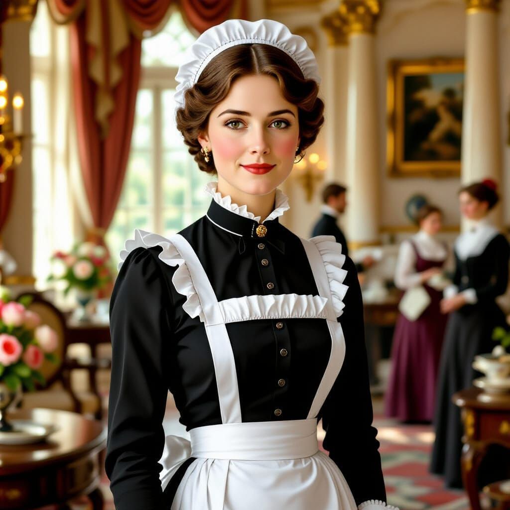 Mrs. White in Grand Mansion, Classical Style