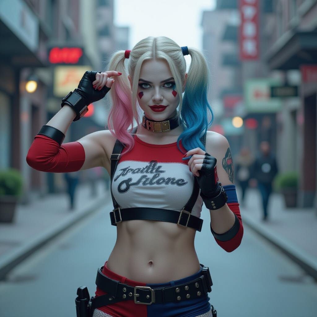 Harley Quinn Cinematic Film Still