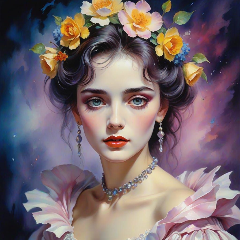 Soft Brush Strokes Portrait in an Impressionist Style