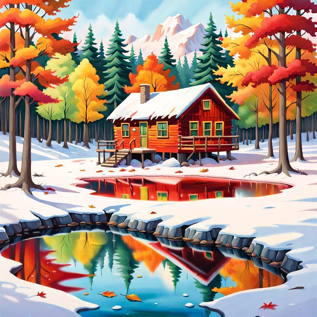 Surreal Autumn God Reveals Winter Landscape