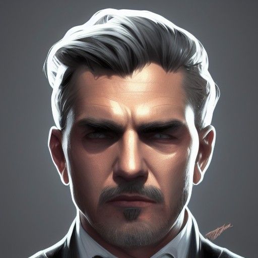 Detailed Mafia Boss Portrait in Artgerm Style
