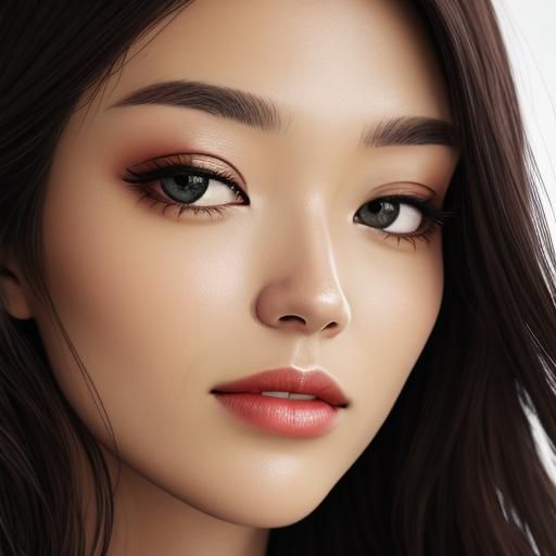 Detailed Close-Up Portrait Generated by AI