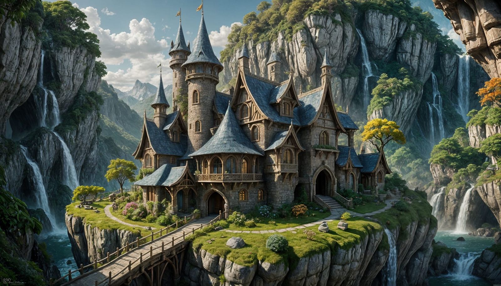 Whimsical Elven Cottage by Cliffside