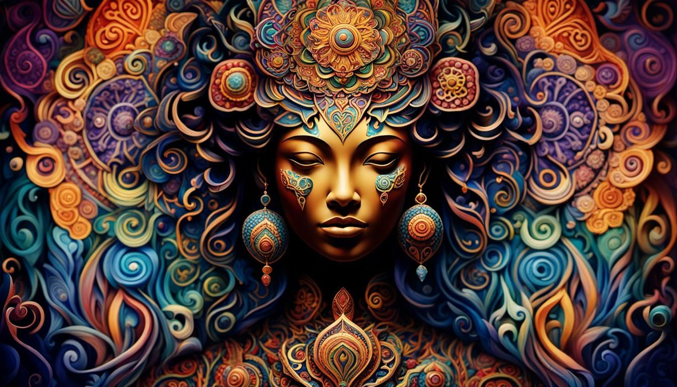 Psychedelic Enlightenment: A Digital Art Exploration