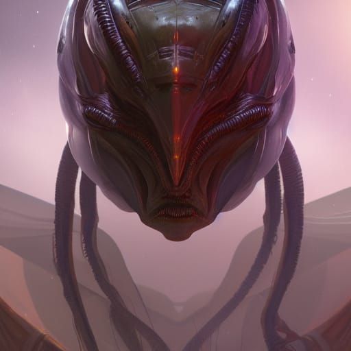 Hyperdetailed Portrait of an Alien, 8k Resolution
