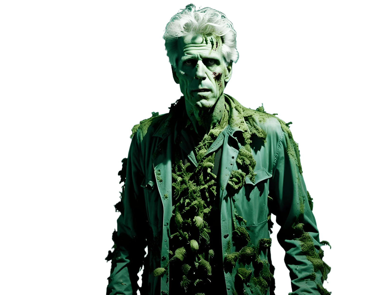 Eerie Zombie Emerges from the Sea at Night