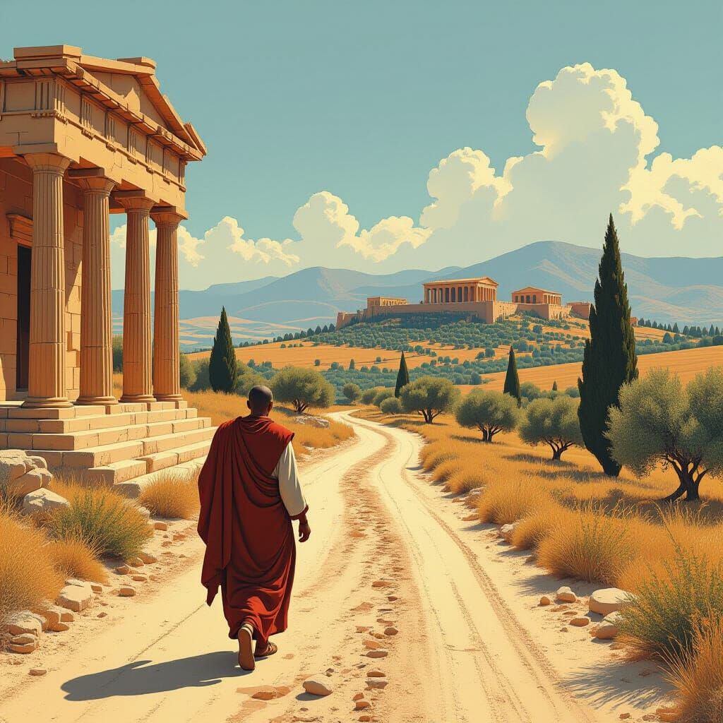 Philosopher Strolls Through Ancient Greece, Graphic Novel St...