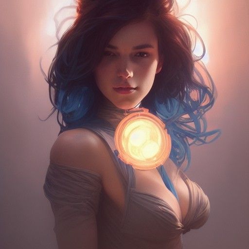 Hero Portrait in Dynamic Lighting, Artstation Style