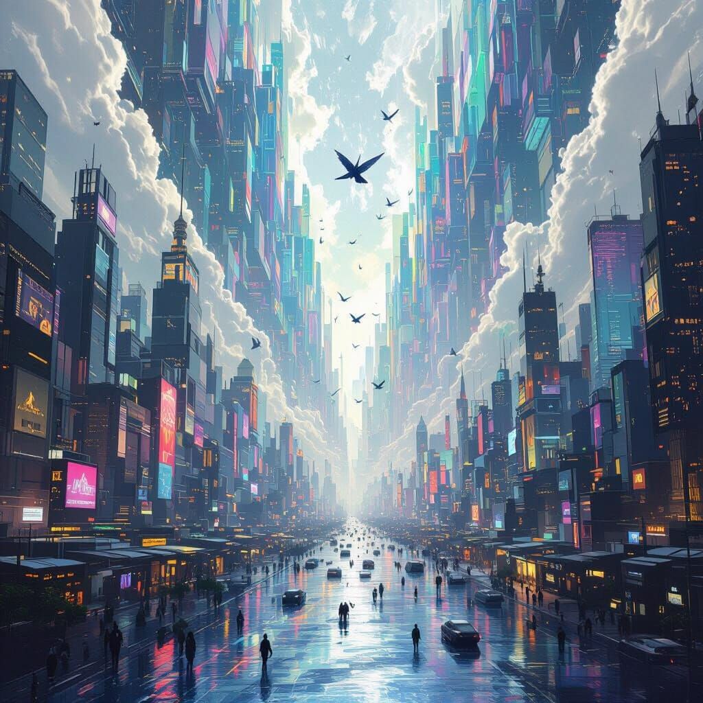 Alien Metropolis of Emotion and Phantom Light