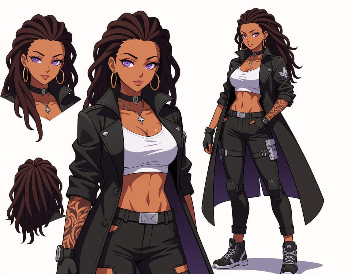 Sci-Fi Heroine Ready for Action, Manga Anime Style