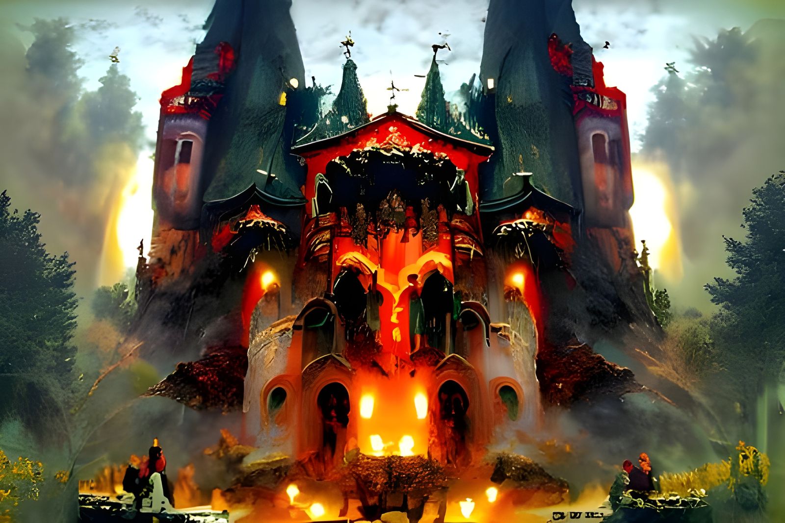When Count Dracula's Castle Burned