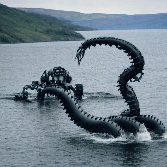 Loch Ness Monster Versus Robots