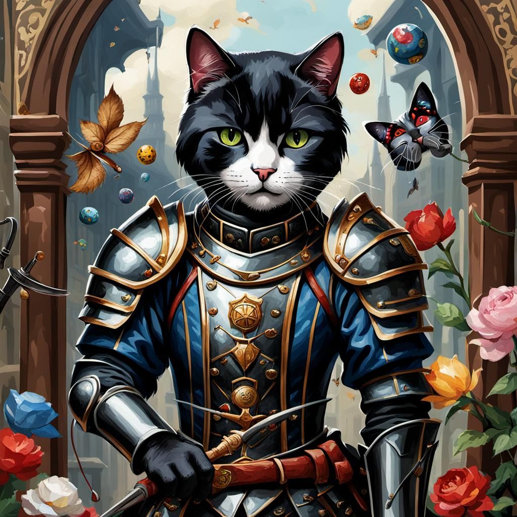 Cats and Hobbies: An AI Generated Image