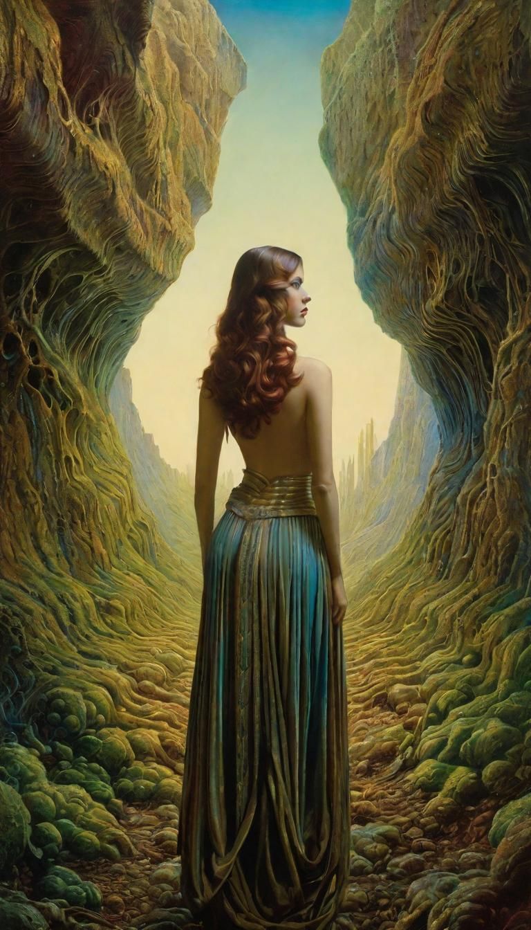 Surreal Portrait of a Woman by Otto Rapp