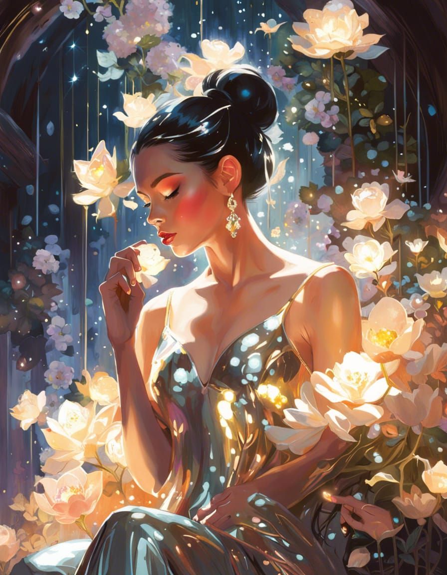 Fairytale Entrance to Metallic Flower Cave