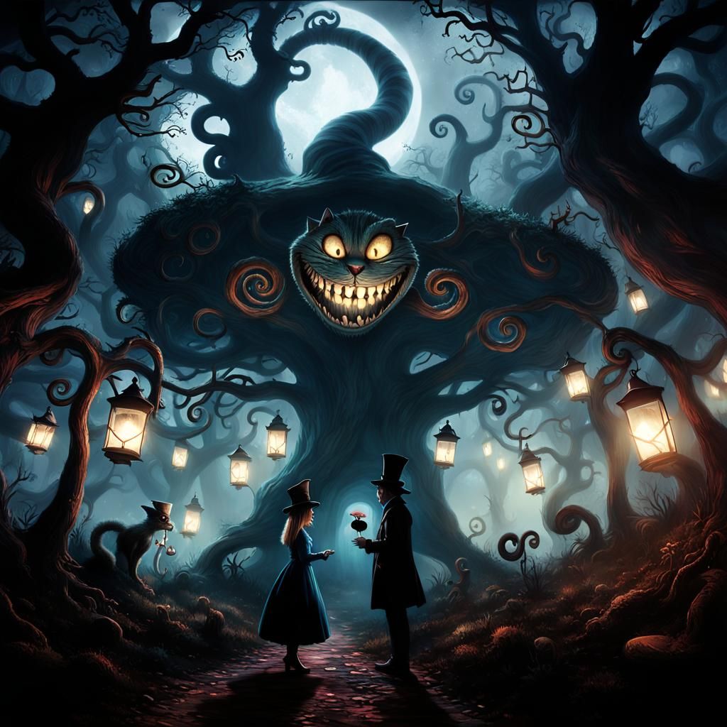 Alice in Twisted Forest: Dark Surrealism