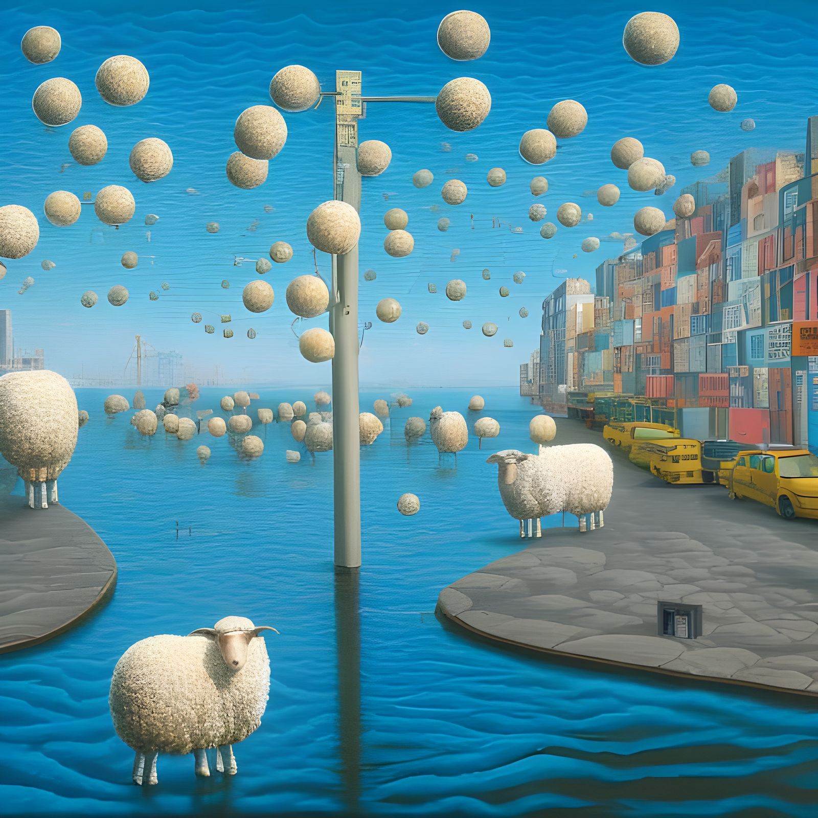 Counting Bubble Sheep As They Fall Slowly From the Sky