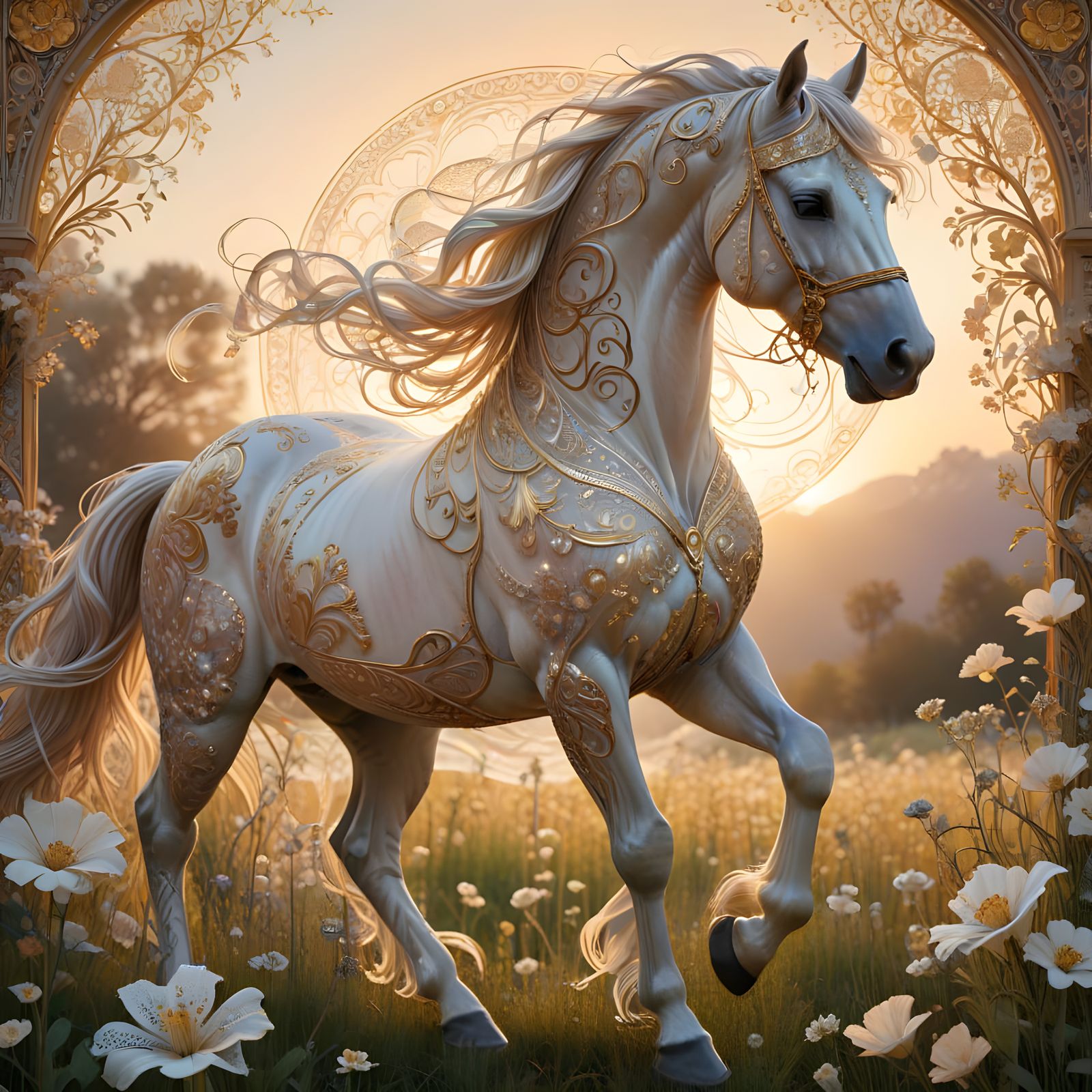 Intricate Translucent Andalusian Lace Design