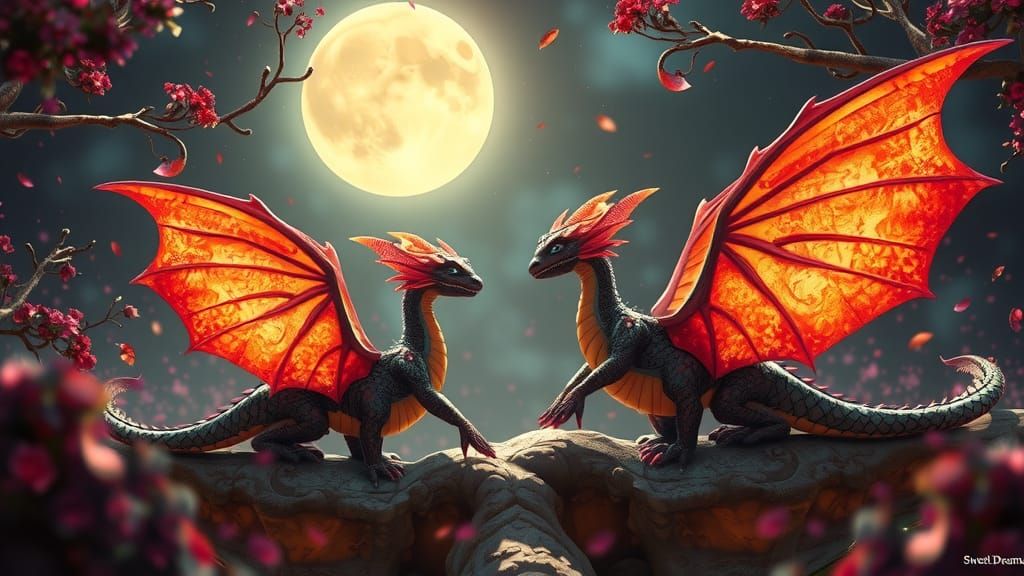 Sugar Plum Fairy's Dragon Dance: Fantasy Concept Art