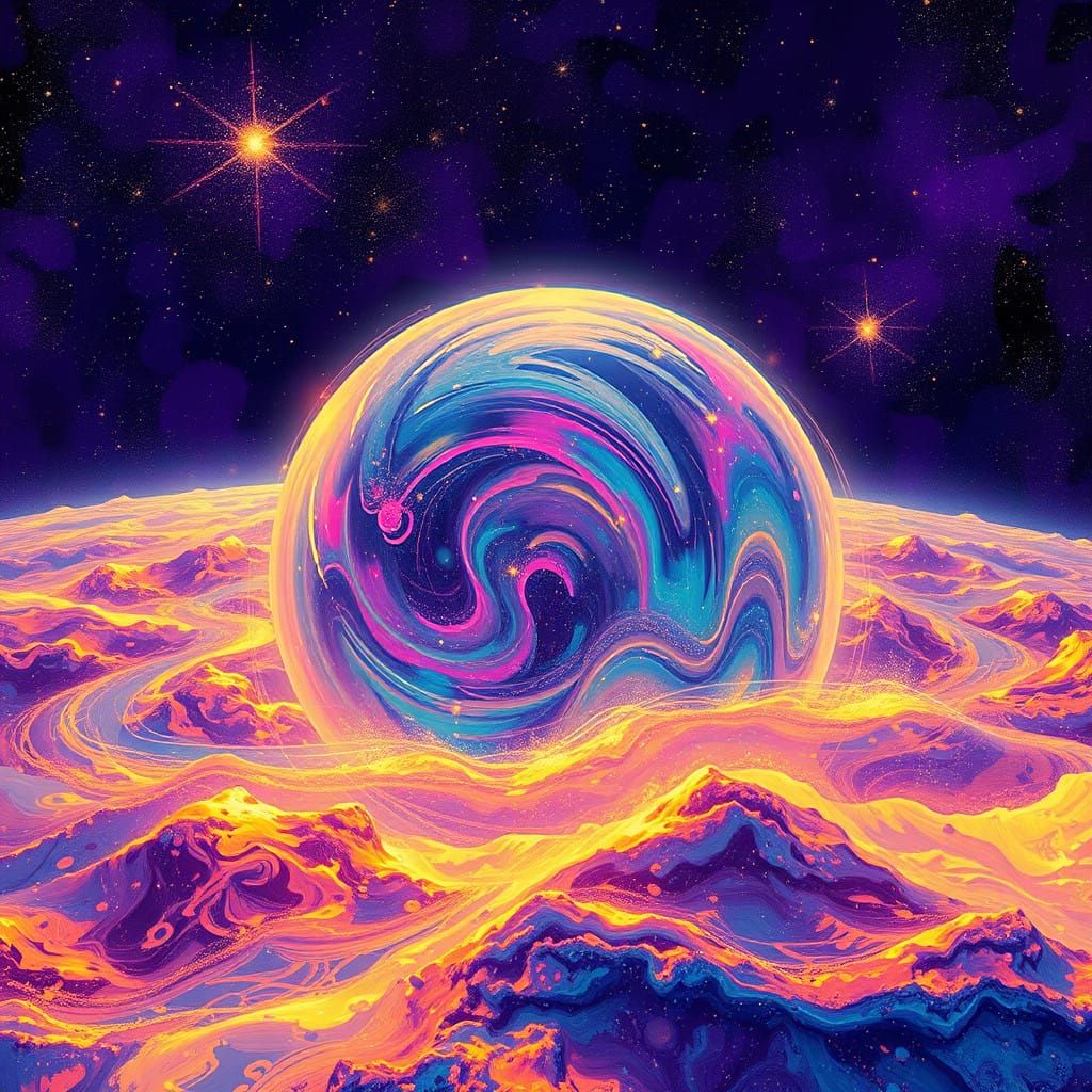 Quantum Cosmos in Vibrant, Hyperrealistic Detail