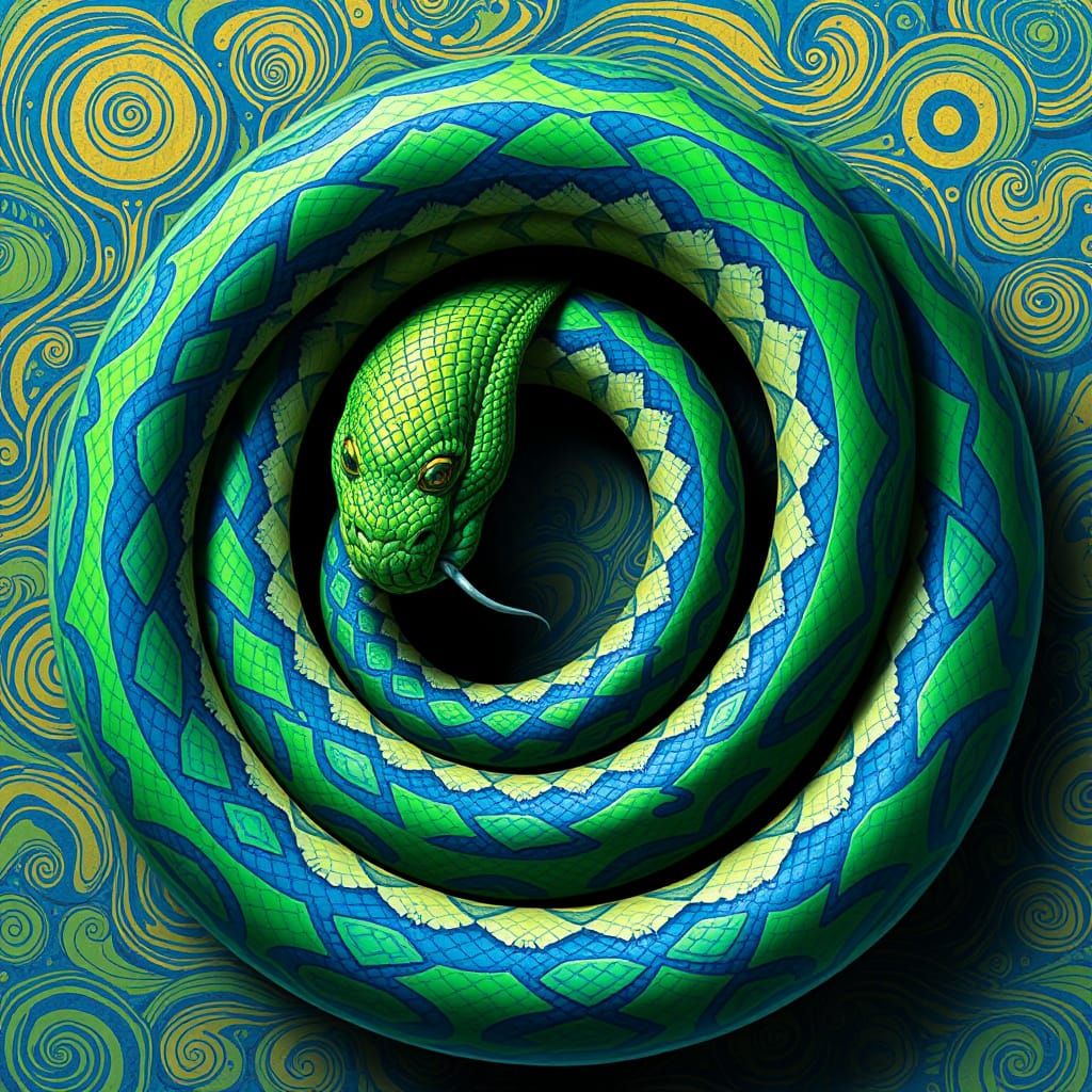 The AI ouroboros swallowing its own tail