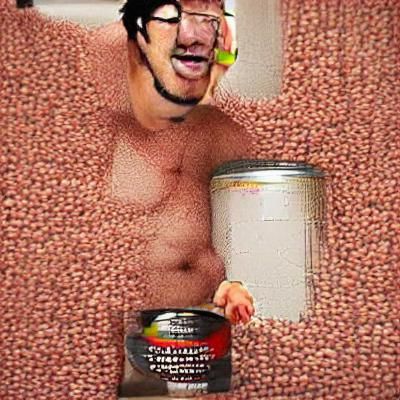 Markiplier Eating Beans: A Photorealistic Portrait