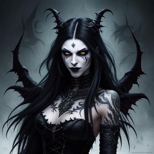 A gleeful and strikingly beautiful shapeshifter vampire, equ...