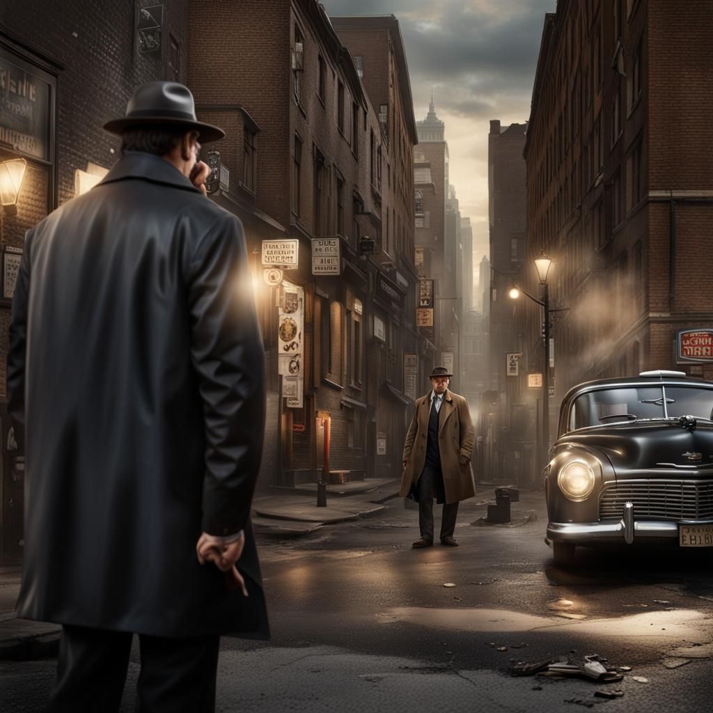 Photorealistic Detectives Solving a Crime Mystery