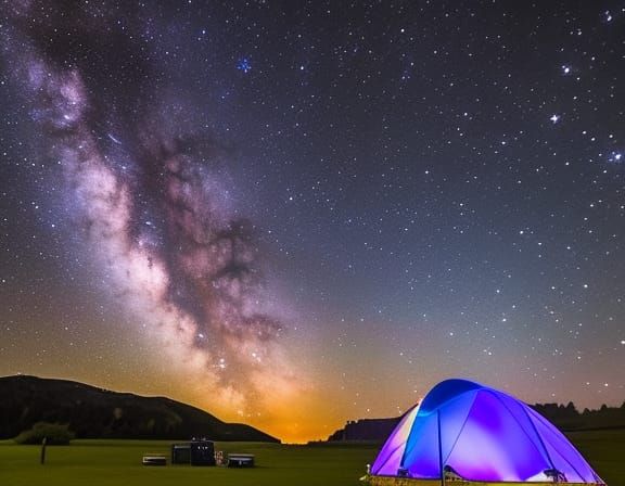 Abstract AI Generated Image of Stars