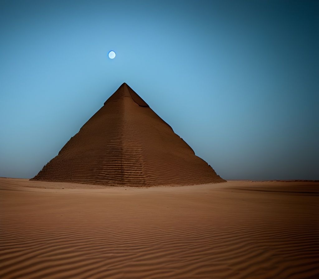 Desert Pyramid in Dust