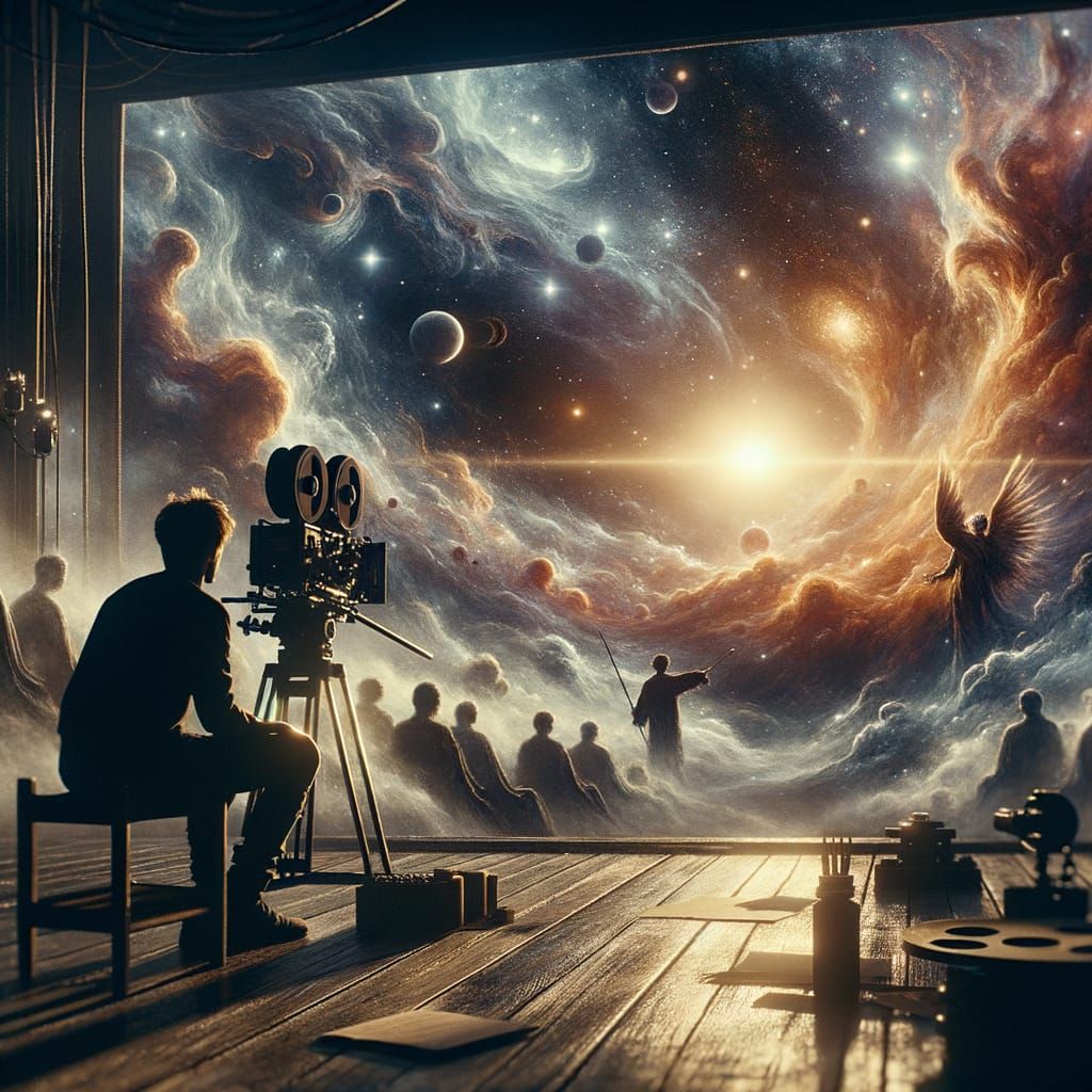 Hyperrealistic Artist Escapes Canvas to Create a Cosmic Mast...