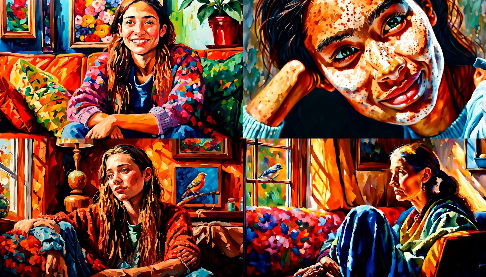 Hyperrealistic Impasto Portrait of Singer Birdy