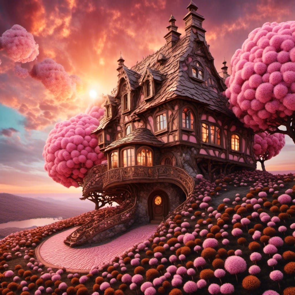 Surreal Eye Reflecting a Fantasy Sky