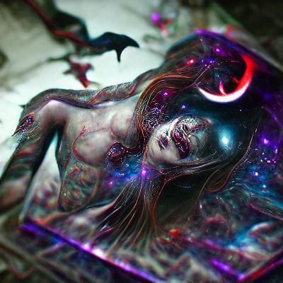 Holographic Astral Lilith by Pablo Amaringo
