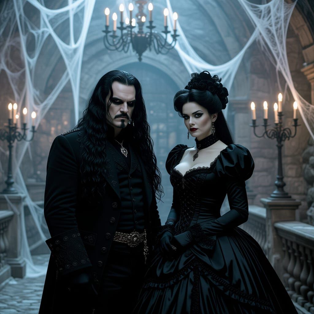 Peter Steele and Bernadette Peters as Goths in Castle