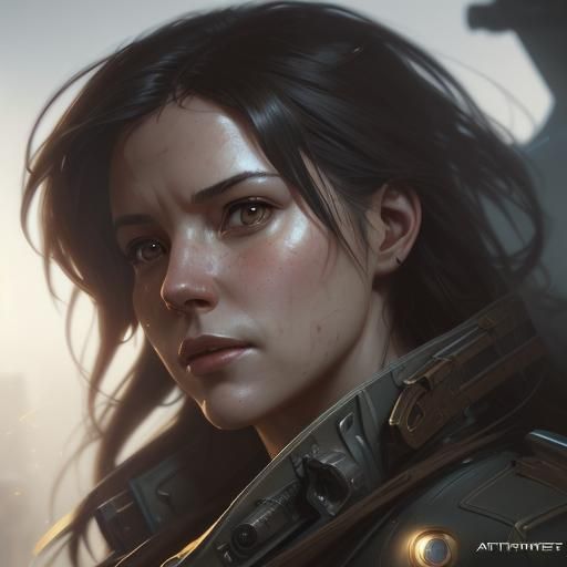 Time Travel Pilot: Detailed 8K Digital Art Portrait