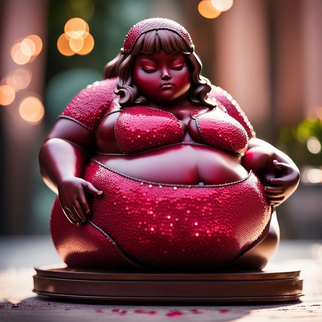 Ruby Anime Girl Statue: Professional Photography