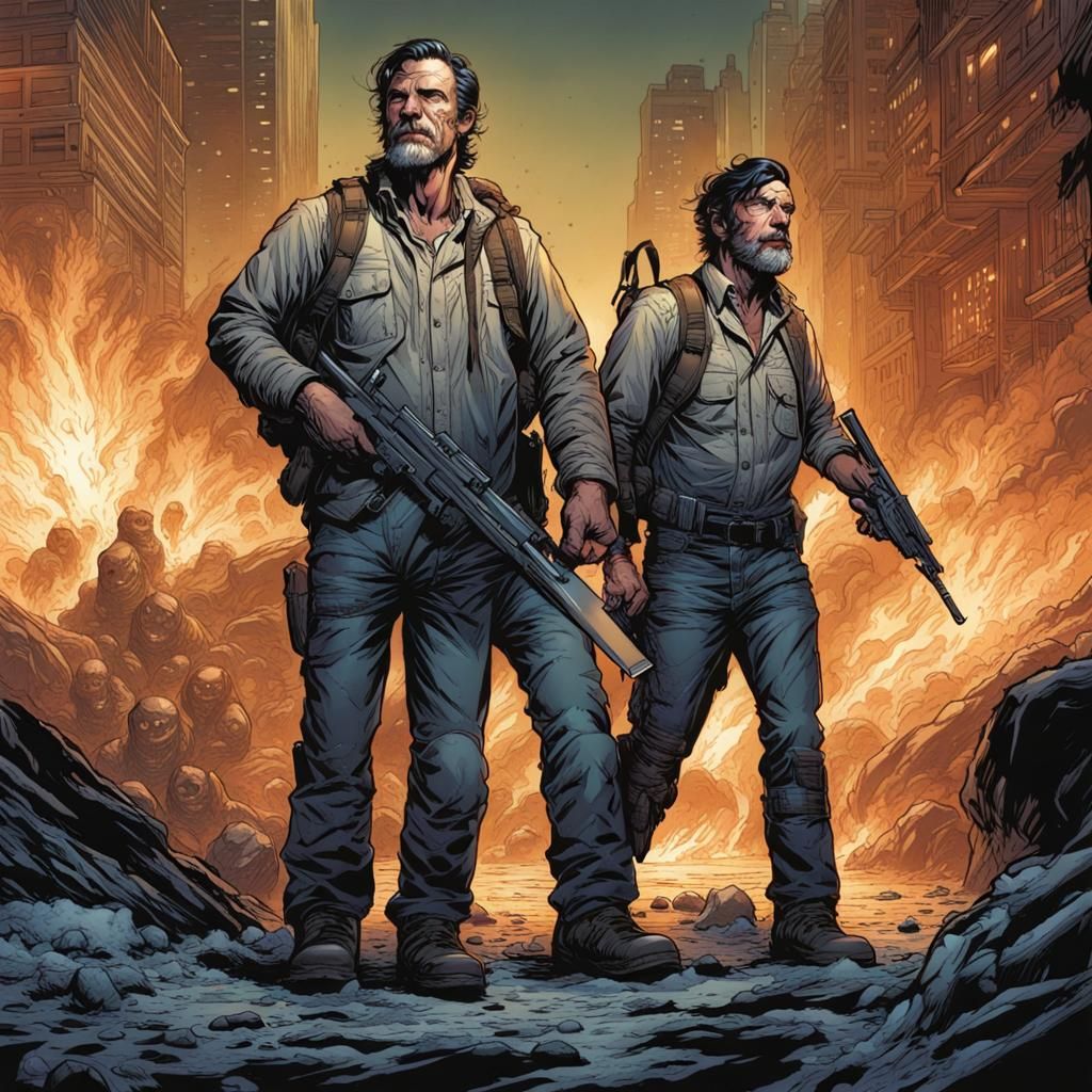 Lone Survivor in Comic Book Style