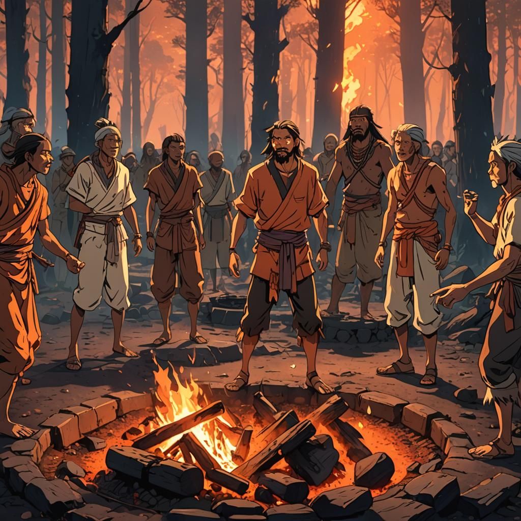 Shocked Tribe: Vibrant Anime Concept Art