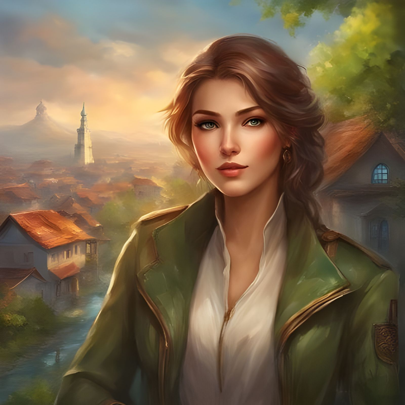 Stunning Tatar-Chechen Woman Portrait in Small Russian Town